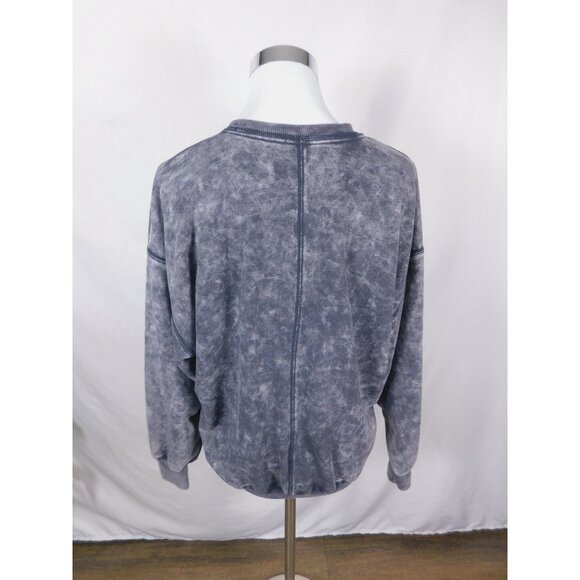 Cosmic Vibes Sun Eye Sweatshirt Black Acid Wash S Boho Witchcore - Picture 6 of 12